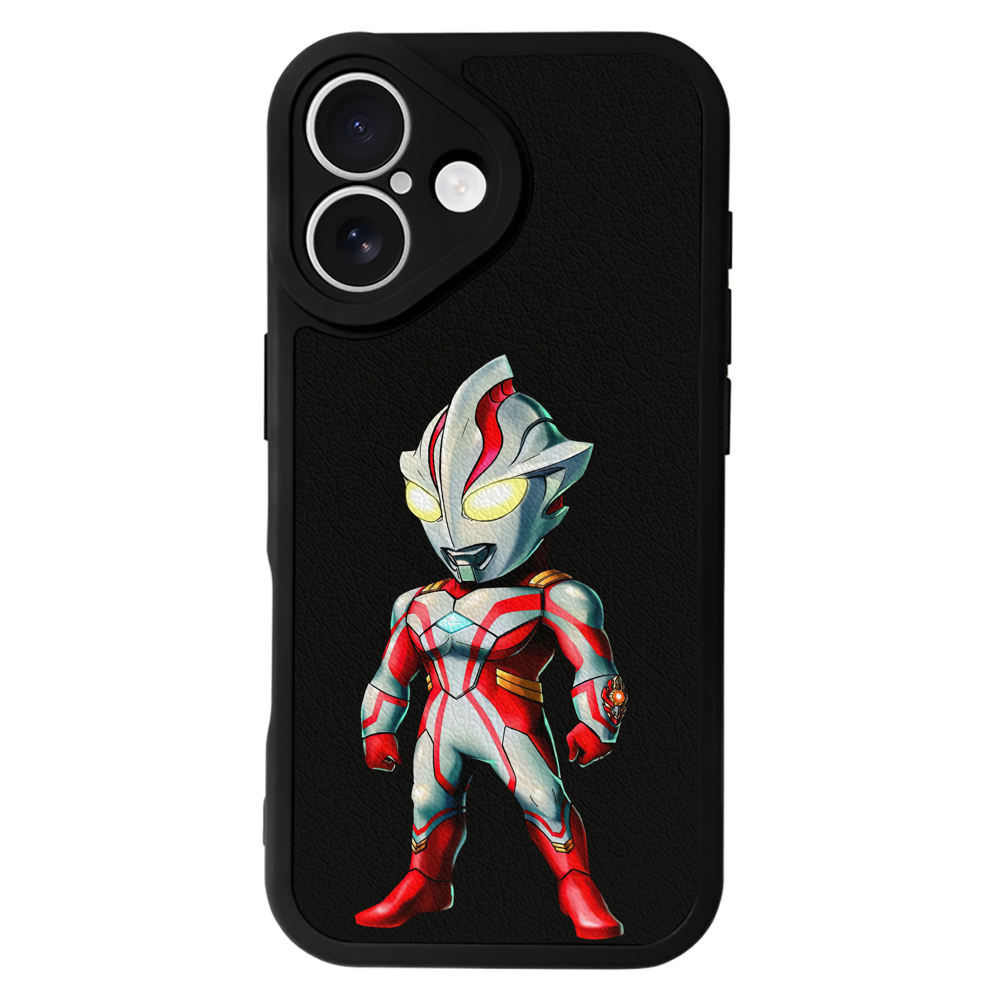 （画像用） ウルトラマン Ultraman 【iPhone 16シリーズ対応】シリコンスマホケース（レザー調） 材質：シリコン
